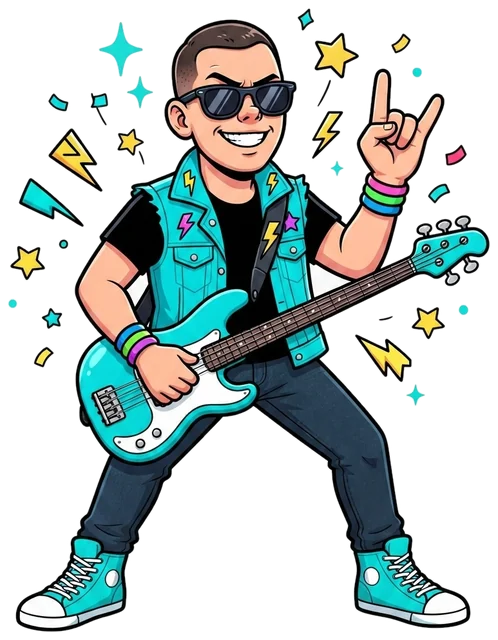 O Durão Fofo, baixista da KidRocks