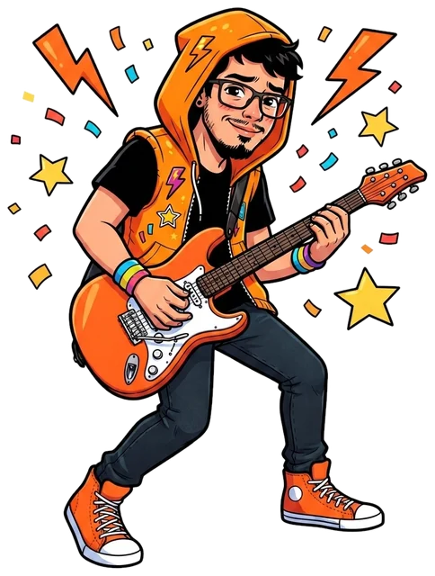 O Tímido Genial, guitarrista da KidRocks